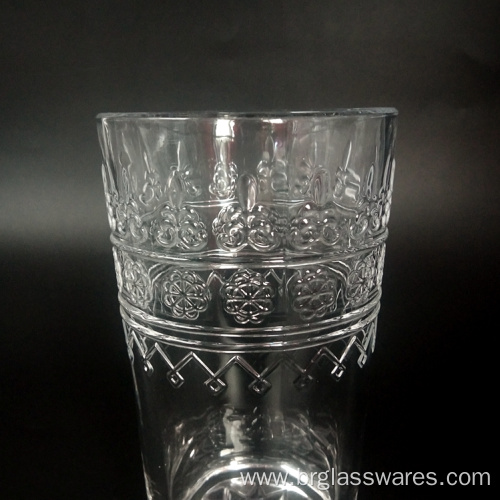 hand pressed drinking hiball glass tumbler wine cup